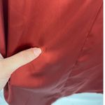 ASOS  Maxi Wrap Satin Skirt Sz 0 Rust Y2K Minimalist Formal Bias Sleek Modern Photo 8