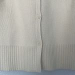 ZARA  Knit Ribbed Boxy Cardigan Jacket Cream Size Small Photo 5
