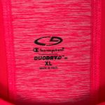 Champion  Duo Dry Neon Coral Pink Long Sleeve Workout Top Shirt Size XL Photo 4