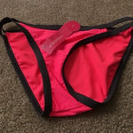 Xhilaration  Women's Swim Bikini Bottom Size Small Pink Brown Photo 0