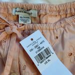 American Eagle  Pink Eyelet Puff Sleeve Peplum Top XL Cottagecore Photo 1