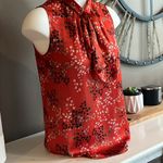 The Limited  High Collar Red Print Sleeveless Top Size XS Photo 1