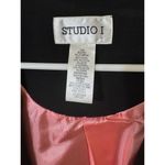 VTG 70s Women’s Studio 1 Lined Suit Black Soutache Embroidered Floral Blazer 24W Photo 3