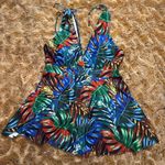 NWOT Tropical Bathing suit size L Blue Size L Photo 3