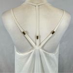 Very J white strappy vneck shift dress size small Photo 4