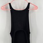 LNA CLOTHING Dress SZ Large Rilynn Rib Racer Black Midi NWT Stretch Cutout Back Photo 7