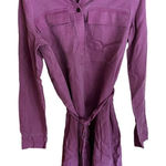 Gap NWT long sleeved shirt dress with belt in winter peony women' size medium Photo 0