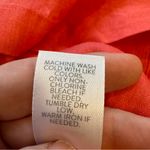 J. Jill‎ Love Linen Essential Shirt Small Coral Pink 100% Linen Button Front Top Photo 5