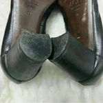 AGL Black Leather Bow Cap Toe Block Heel Pumps Shoes. Size undefined Photo 6