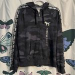 PINK - Victoria's Secret Camo mermaid and silver bling PINK zip up hoodie Photo 0