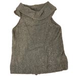 Caratere Charcoal Silver Metallic Fluffy Cardigan and turtle neck set size large Photo 4