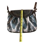 Myra Bag Seeker Leather Crossbody shoulder Handbag Canvas Blue Photo 9