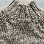 Sweater Acrylic Wool Alpaca Knit Womens Medium Mock Neck Eagles Eye Vintage Tan Photo 1