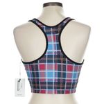 Splits59 Plaid Sports Bra - Size Large - NWT pink blue multi Photo 1