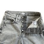 Old Navy  Womens 00 Jeans Gray OG Straight High Rise Secret Slim Pockets Photo 3