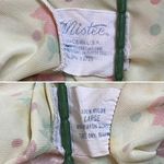 Vintage Mistee yellow floral Light Dress Size L Photo 7