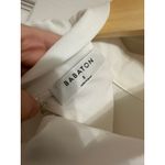 Babaton  women's white long sleeve mini shift neck tie‎ dress size Small Photo 3