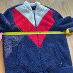 UGG  Annalise Teddy fleece jacket full zipper navy blue Size Small Photo 6