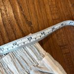 Briggs linen blend striped crochet pocket wide leg pant M Tan Size M Photo 8