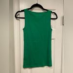 J.Crew NWOT Size XXS Mid Weight Boat Neck Kelly Green Knit Cotton Tank Top Photo 7