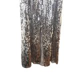 SAINT ART‎ Chloe Disk Midi Tank Dress Silver Small Photo 4