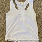 TJ Maxx White Buttoned Tank Photo 0