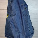Vintage Embroidered "Christy" Denim Jean Jacket Hippie Womens 2X Trucker Blue Size XXL Photo 4
