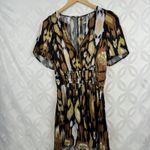 Anthropologie Somerset Romper In Ikat Print Bronze Size XS NWT Photo 2