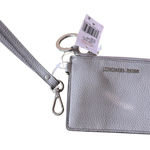MICHAEL KORS Small Coin Purse Pearl Grey Keychain New with Tag MSRP $98 Gray Photo 0