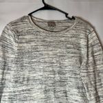 Como vintage Marled Gray Top with Lace Trim Photo 2