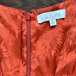 Love, Whit by Whitney Port Jacquard Midi Dress Burnt Orange Small Photo 7