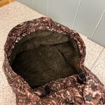 Patagonia  Brown Paisley Hooded Down Puffer Vest Zip Up Women’s Size Large Photo 5