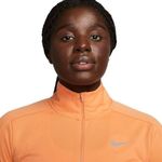 Nike Dri-FIT Pacer Women's Small S 1/4 Zip Pullover Sweatshirt Running Orange LS Photo 3