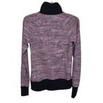 Lululemon Runderful 1/2 Zip In Space Dye Berry Rumble Multi Black Size 8 Photo 3