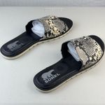 Sorel Ella II Block Slide Sandal Snakeskin Print Leather Women Size 8.5 EUR 39.5 Photo 5