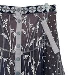 Byron Lars Black Navy White Floral Embroidered Tulle A Photo 3