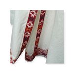 Julia Amory 𖤗 Casablanca Caftan Midi Dress 𖤗 White Red Moroccan Embroidery 𖤗 XS Photo 8