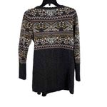 Odd Molly Gray Boho Wrap Front Long Sleeve Cardigan Wool Sweater Size 1 / Small Photo 2