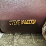 Steve Madden Bharlan Chocolate Shoulder Handbag with Bold Orange Mini Purse Photo 3