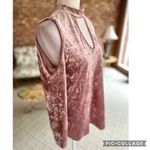 Lime n Chili Top Mauve Pink Velvet Cold Shoulder Cutout 6 Party Date Glam Chic Photo 10
