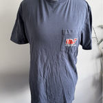 Vineyard Vines  Football Long Sleeve T-shirt Size M Blue Crew Neck Logo Whale Photo 0