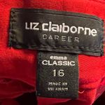 Liz Claiborne   classic Emma red slacks. Size 16. Photo 2