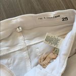 Rag and Bone  Distressed White Skinny Crop Jeans Photo 6