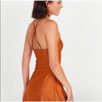 Altar'd State Altar’d State Revival Shimmer Orange Athletic Exercise Dress With Shorts Small Photo 1