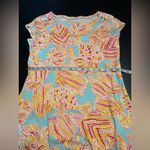 Lilly Pulitzer M Loren Short Sleeve Boatneck Dress Tini Bikini Breakwater Blue Photo 11