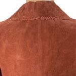 VTG Suede Blazer 6 Hippie Boho Crochet Trim Rust Brown Western Gypsy Festival Photo 7