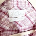 J.Crew  Womens Button-Up Shirt Flannel Plaid Long Sleeve Classic-Fit Pink Size 4 Photo 4