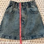 Abercrombie & Fitch NWT Ultra High Rise Paperbag Elastic Waist Denim Skirt 28/6 Photo 6