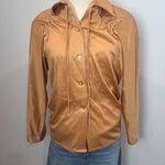 Vintage 70s Button Up Shirt Top Orange Photo 0