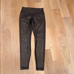 Lululemon athletica Black/Gold/bronze metallic Leggings size 6 Photo 1